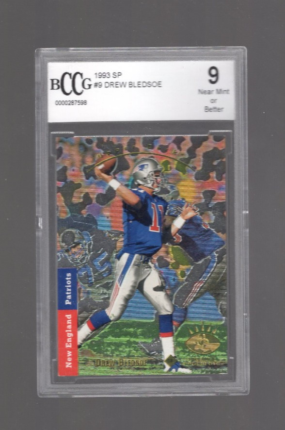 DREW BLEDSOE 1993 UPPER DECK SP FOIL ROOKIE #9 BGS 9 MINT