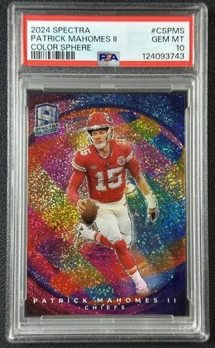 PATRICK MAHOMES II PSA 10 2024 PANINI SPECTRA #CS-PMS COLOR SPHERE PRIZM SP 743