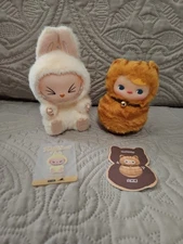 Lot Of Labubu Have A Seat Sisi And Pucky Roly Poly Kitty Red Tabby pop mart new