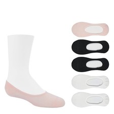 NWT SOF SOLE GIRLS SOLID LINER SOCKS 5 PAIRS sz small youth 10-4.5 footie multi