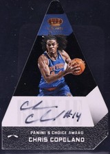 2012-13 Panini Preferred #484 Chris Copeland Black Rookie Card RC Auto 1/1. rookie card picture