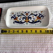 Nova Deruta Relish Tray Ceramic 5” X 11” Rectangular Made In Italy