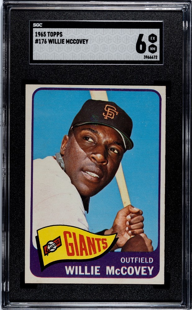 1965 Topps #176 Willie McCovey. SGC 6