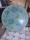 RARE STANGL STARDUST BLUE DAISY PEDESTAL SERVING PLATE