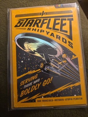 Vintage Star Trek Starfleet Shipyards Father's Day Card Hallmark/PopMinded