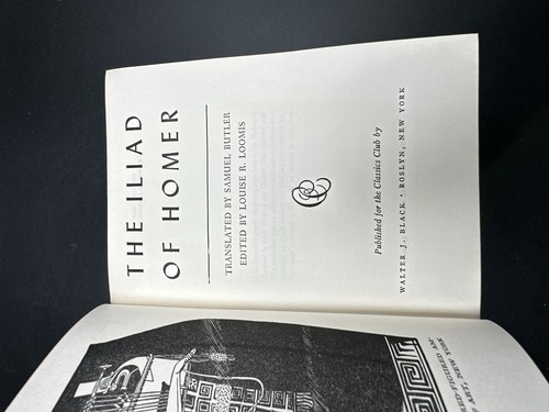 1942 Antique Epic Poetry Book "The Illiad of Homer" - Picture 8 of 13