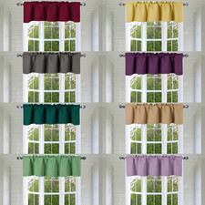 1PC THERMAL INSULATED VALANCE CURTAIN LIVING ROOM BEDROOM HOME DECOR 54X18" TVLO