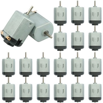 MTDELE 20Pcs Mini Small DC Motors 1.5V 3V 5V 6V 130 Micro Electric