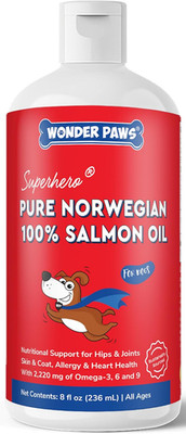 Premium Salmon Oil for Dogs   Pure Norwegian Salmon Oil High in Omega 3 EPA &...