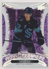 2021-22 Upper Deck Ovation World Premiere Purple 8/65 Kole Lind #WP-28 g0p
