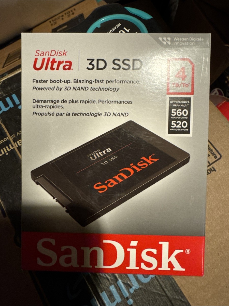 SanDisk Ultra 3D 4TB,Internal,2.5 inch (SDSSDH34T00G25 SanDisk Ultra 3D 4TB,Internal,2.5 inch (SDSSDH34T00G25