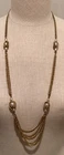 Vintage Signed MIRIAM HASKELL Gold Tone And Baroque Pearl Necklace