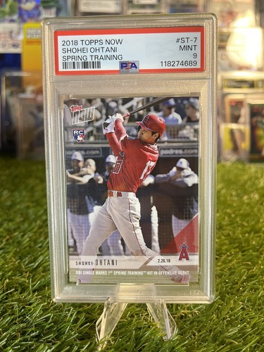 Topps 2018 Topps Now Shohei Ohtani Spring Training ST-7  PSA MINT 9 📈📈📈📈