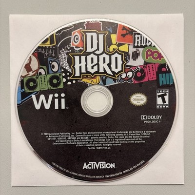 DJ Hero (Nintendo Wii, 2009) - Disc Only - No Tracking
