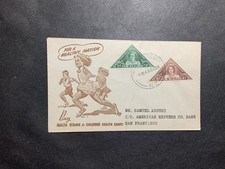 Nuova Zelanda 1943 FDC 1° giorno copertina per USA salute semi post Wellington annullo