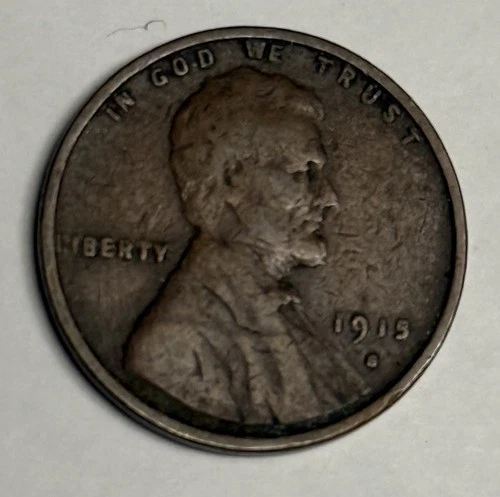 VG+ 1915-S Lincoln Wheat Cent, Rich Brown Very Good U.S. Better Date Coin
