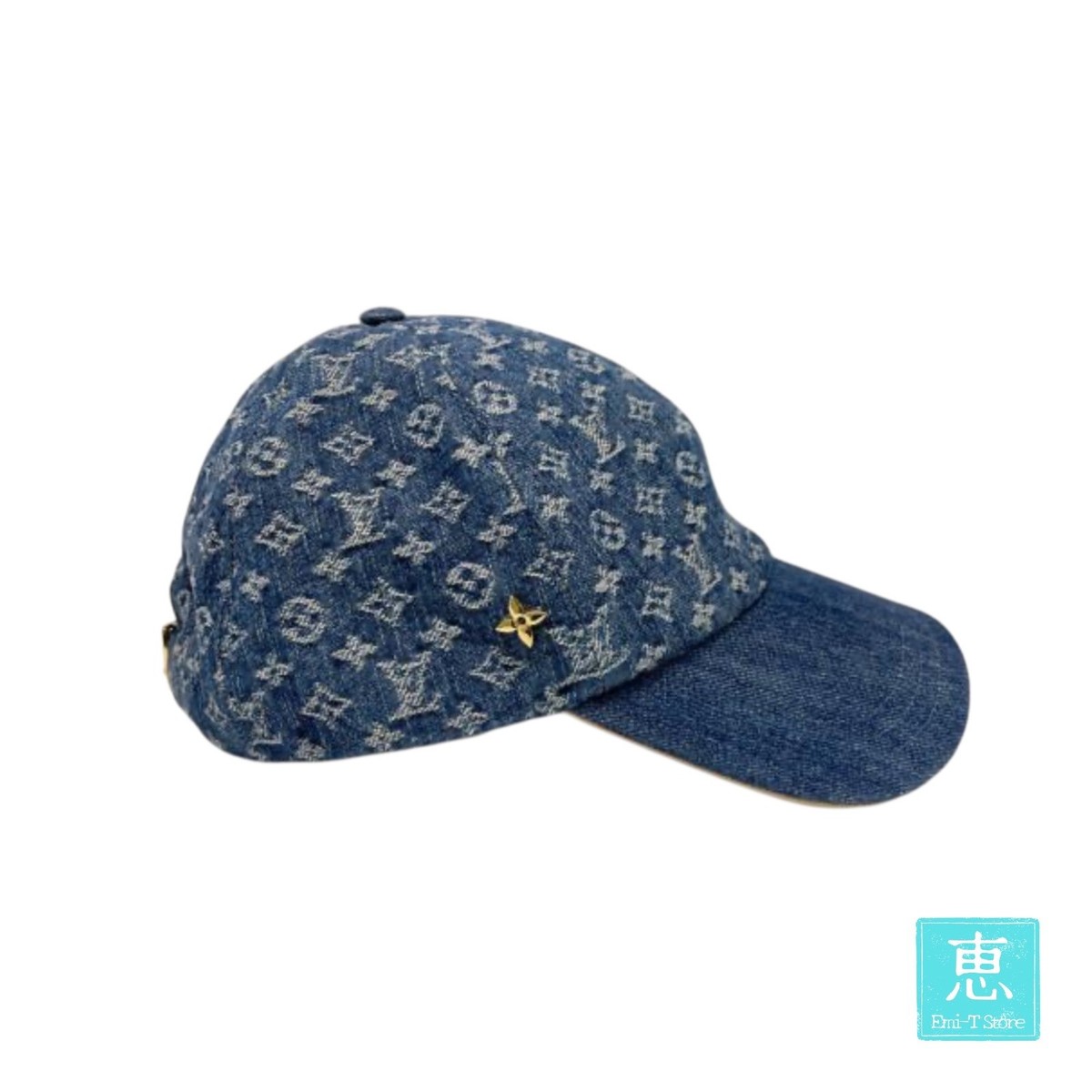 Louis Vuitton Denin Monogram Cap Monogram Jacquard Louis Vuitton Denim Hat Lv Denim Cap Louis  main image 4