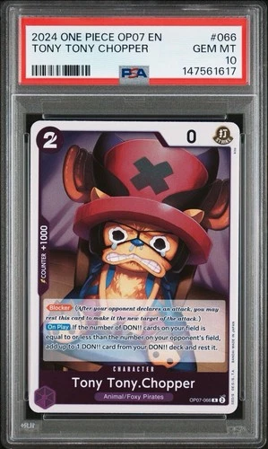 One Piece English 500 Years in the Future OP07-066 Tony Tony Chopper Foil PSA 10