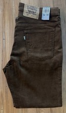 Vintage Levi's 517 Mens 36x32 Bootcut Brown Corduroy Pants White Tag Deadstock