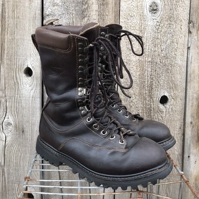 VTG Cabela's Outfitter Gore-Tex Lined 12 Eye Outdoor Work Hunting Boots 8