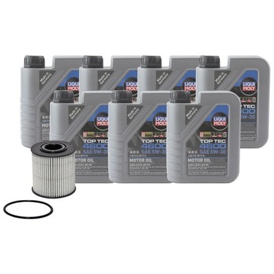 7L Liqui Moly Top Tec 4600 5W30 WixXP Engine Oil Change Kit for S80 L6 XC90 V8