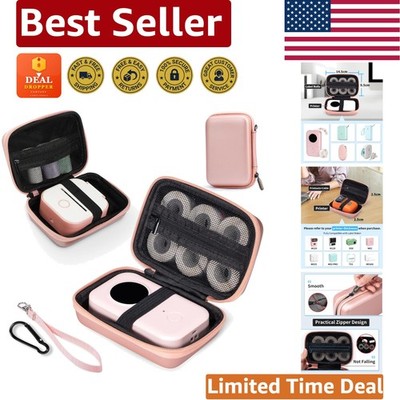 Portable Pink Hard Case for Phomemo D30 & Other Label Makers - Waterproof