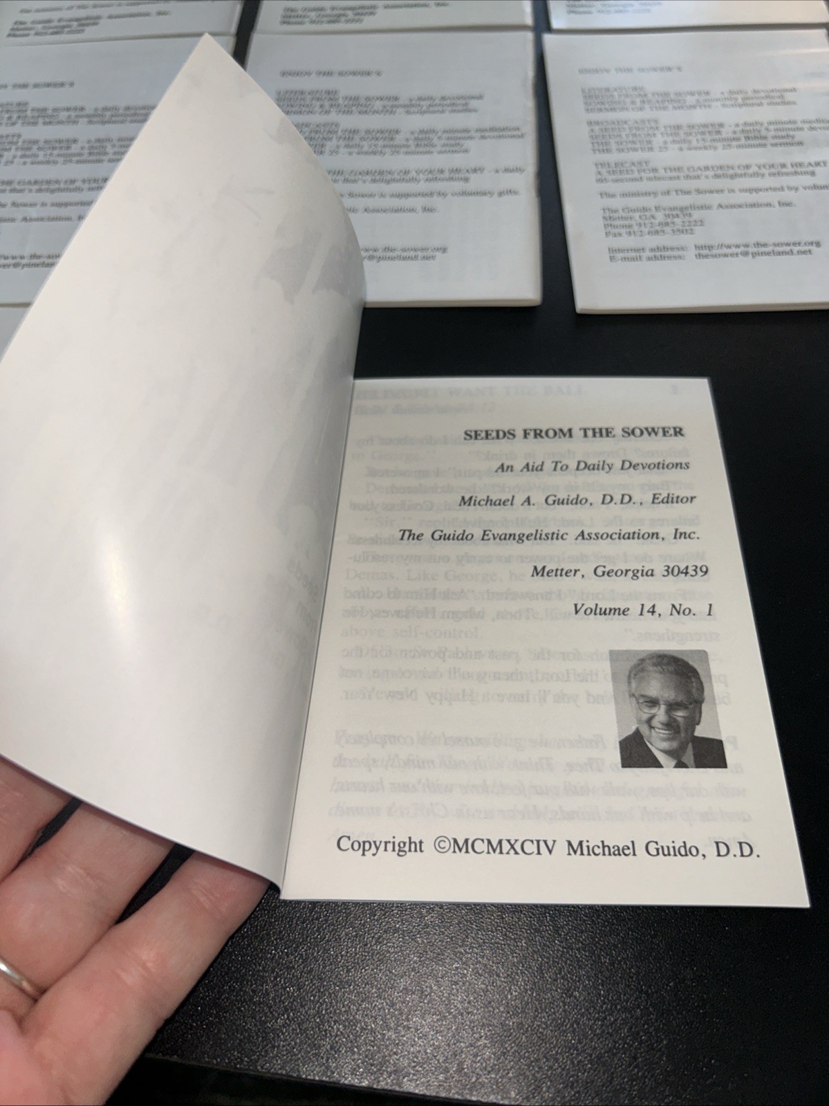 VTG 1990's Lot- 12 Guido Ministries  Inspirational Booklets Religious Pamphlets