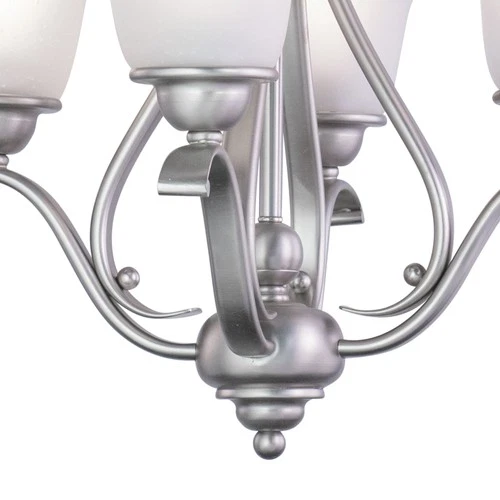 Vaxcel Lighting CH35404 Nickel Monrovia 4-Light 18-1/2"W Chandelier - Picture 3 of 10