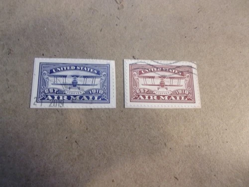 USA Used 2018 Issue, Air Mail Centenary, (Set of @), Scott #5281-82.