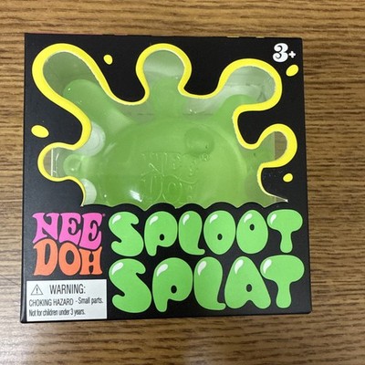 GREEN NeeDoh SPLOOT SPLAT, Nee Doh Splatter Fidget, Nee-doh SplootSplat Squishy