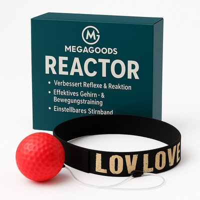 Box Reflexball mit Stirnband für Reaktionstraining und Speed DE.