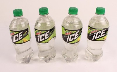 Discontinued 2018 Mountain Dew Ice Unopened 20oz Bottles lot of 4 Read