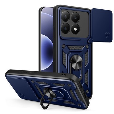 Outdoor Panzer Hülle Xiaomi 17 Handyhülle Kameraschutz Ringhalter in Blau