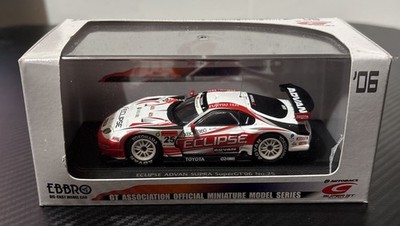 EBBRO 1:43 Eclipse Advan Toyota Supra Super GT 2006 #25 *RISS AM PLASTIKGEHÄUSE*