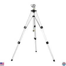 Heavy Duty Tripod Sprinkler, Metal Pulsating, Waters 70 Ft Diameter, 36" Legs