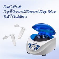 Biologix® 5 Cases of Microcentrifuge Tubes + 1 Centrifuge