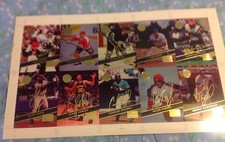 1994 SIGNATURE ROOKIES GOLD STANDARD MARSHALL FAULK UnCut Sheet