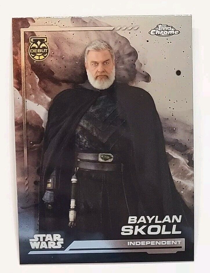 2024 TOPPS CHROME STAR WARS #5 BAYLAN SKOLL DEBUT BASE CARD 2024 TOPPS CHROME STAR WARS #5 BAYLAN SKOLL DEBUT BASE CARD