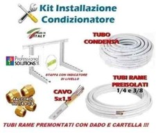 kit montaggio condizionatore installazione climatizzatore 7mt 1/4-3/8 monosplit