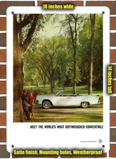 Metal Sign - 1964 Lincoln Continental Convertible _2- 10x14 inches