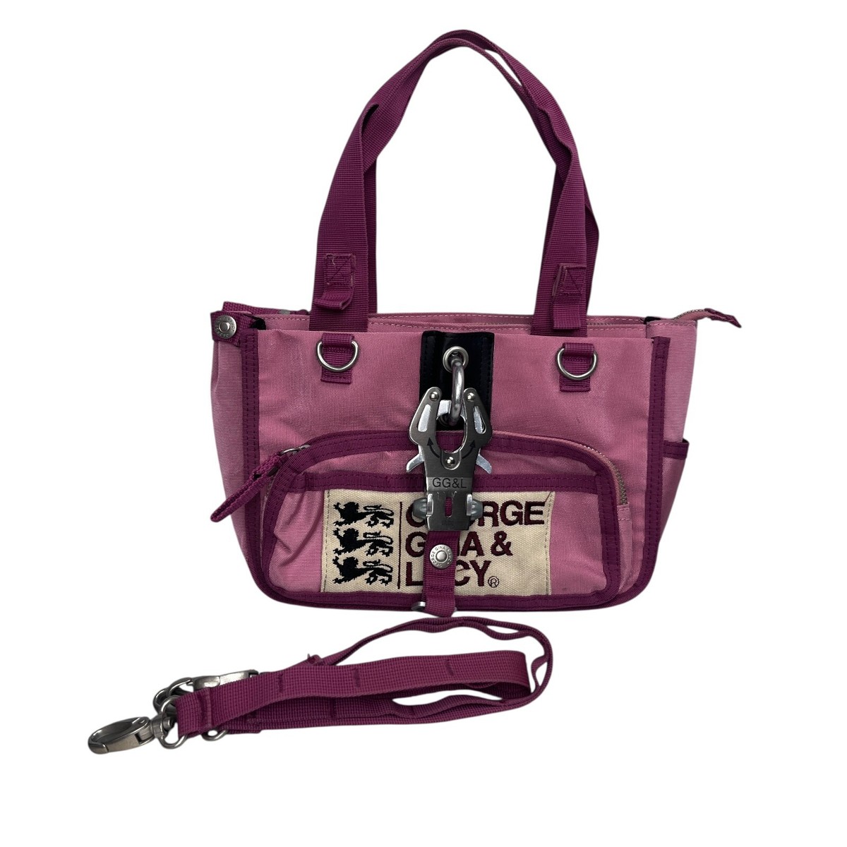 Vintage George Gina Lucy GGL Okinawa Punk Bag y2k pink rare