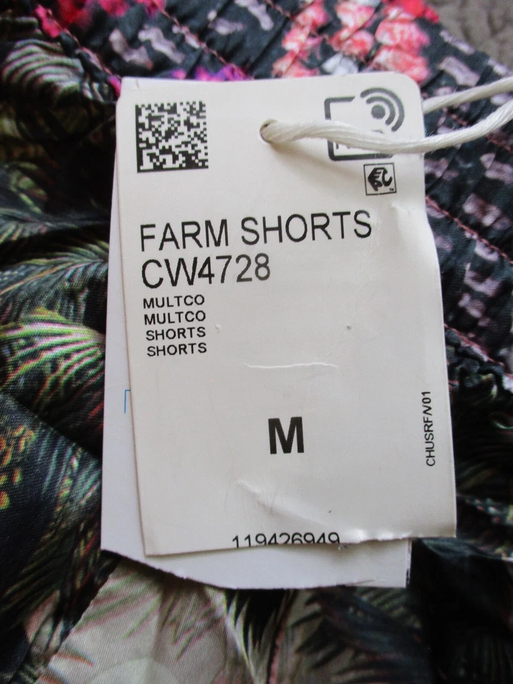 Shorts de fazenda Adidas verde estampa palma costura interna 3 polegadas CW4728 médio novo com etiquetas - Imagem 3 de 4