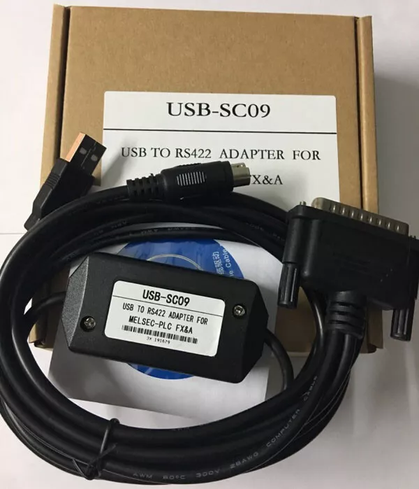 USB-SC09 USB Programming Cable for Mitsubishi PLC FX F2/A00/A1S