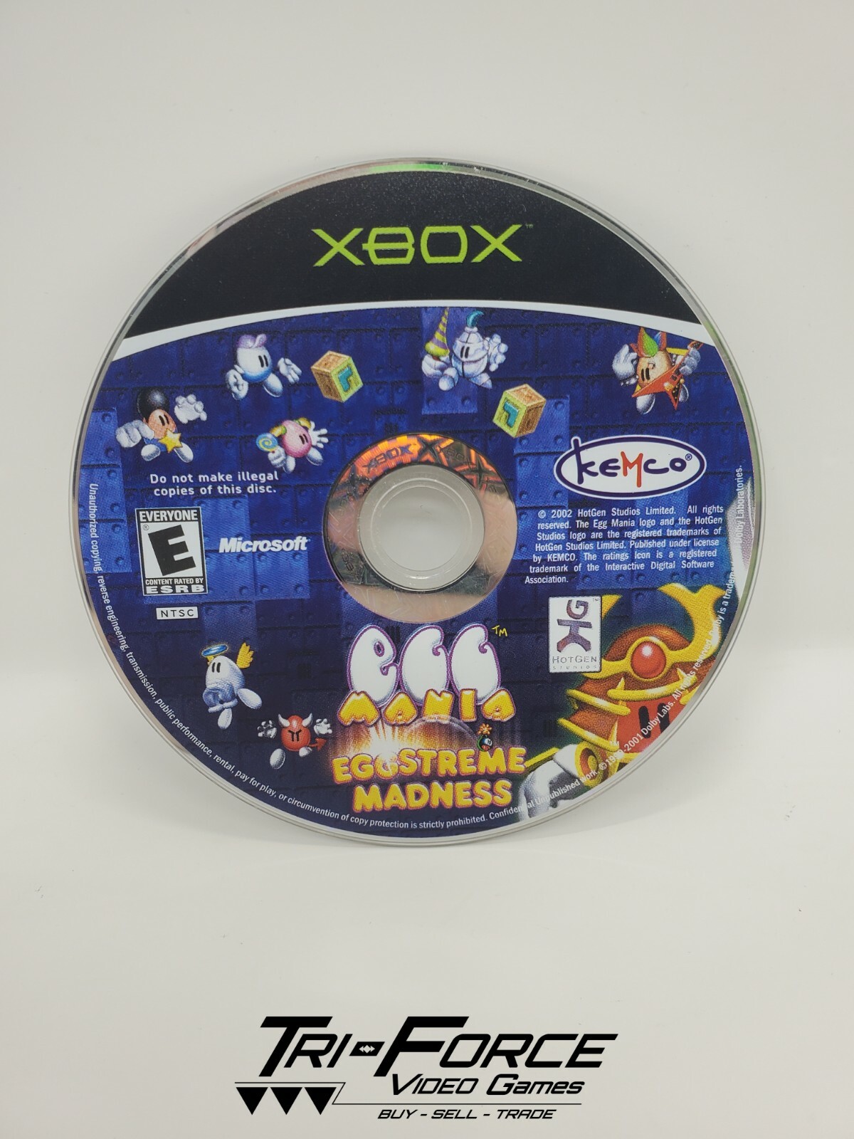 Egg Mania Eggstreme Madness Xbox OG Disc Only , Tested ! Free Shipping