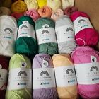 Hobbii Rainbow Yarn 8/4 Quality 100% Cotton Price Per Skein - You Choose