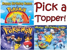 EDIBLE CAKE TOPPER POKEMON ICING SUGAR SHEET IMAGE PHOTO PARTY DECORATION