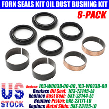 8* FORK SEALS KIT OIL DUST BUSHING 1C3-W003B-...