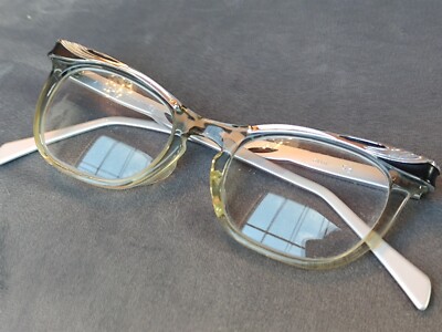 1950s American Optical Cateye Brille vintage Brillengestell Aluminium Bügel