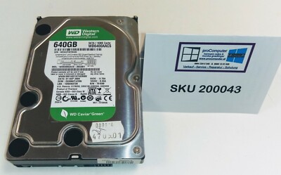 Festplatte / HDD / Western Digital Caviar Green /WD6400AACS /640GB / 3,5'' / SATA