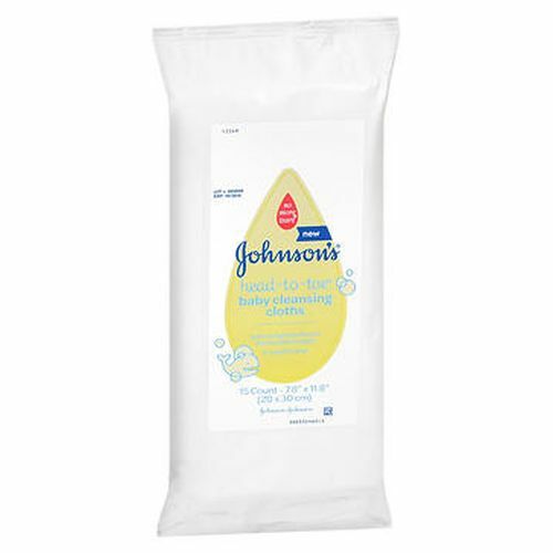 johnson's head to toe baby cleansing cloths